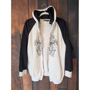 VTG Y2K Paco Jeans zip up hoodie size XL